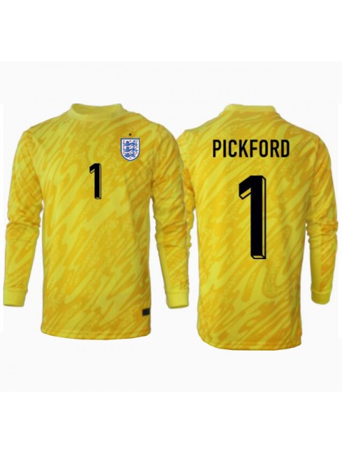 Engleska Jordan Pickford #1 Golmanski Gostujuci Dres EP 2024 Dugim Rukavima Engleska Jordan Pickford #1 Golmanski Gostujuci Dres EP 2024 Dugim Rukavima